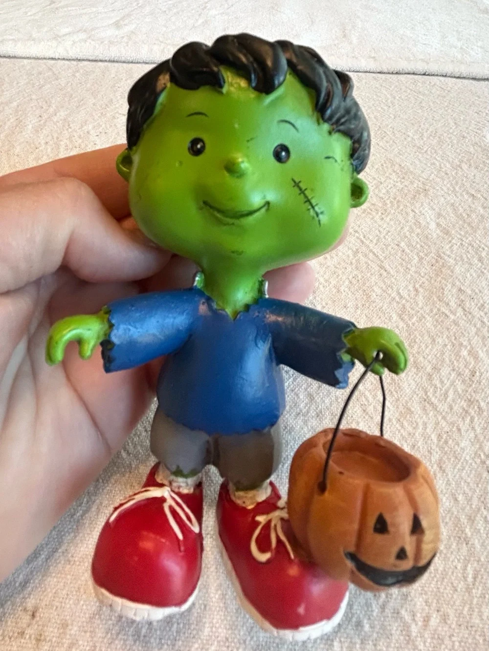 Whimsical Spooky Halloween Figurines Trick or Treaters - Set of 4